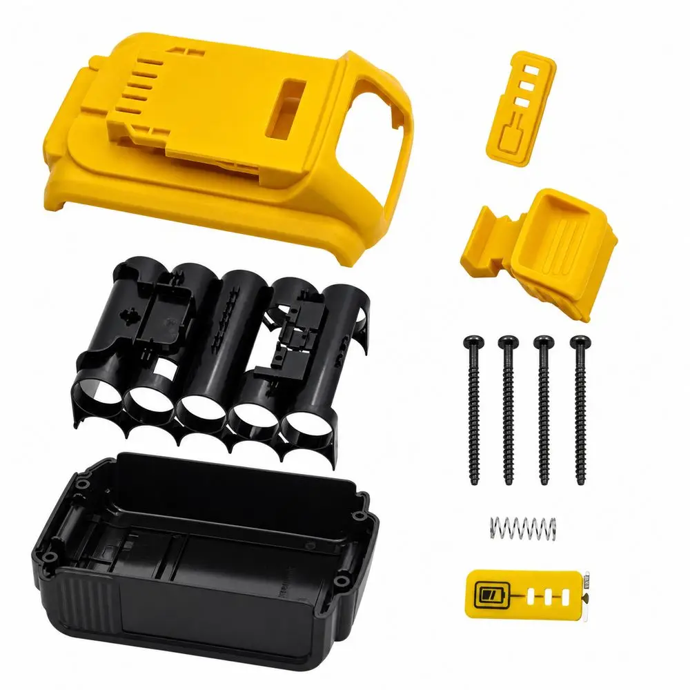 Plastic Lithium Battery Shell Protection Board Replacement Shell Battery Repair Case for DeWalts/20V/DCB201/DCB203 DCB204 DCB200