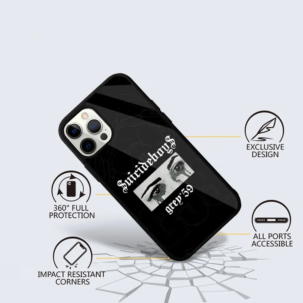 New World SuicideboyS Depression Phone Case For iPhone 16,15,14,13,12,11,Plus,Pro,Max Mini Magsafe Magnetic Wireless Charging