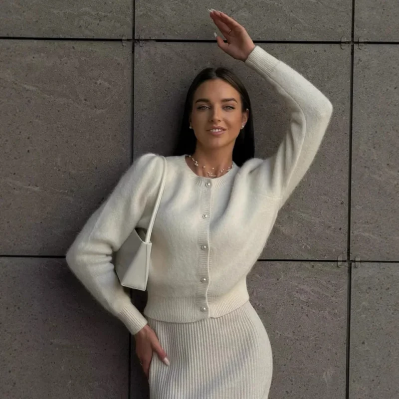 سترة محبوكة كسولة على الطراز الأوروبي والأمريكي، تنحيف، متعددة الاستخدامات، للتنقل، كاجوال، مناسبة لمختلف المشاهد، معززات #5