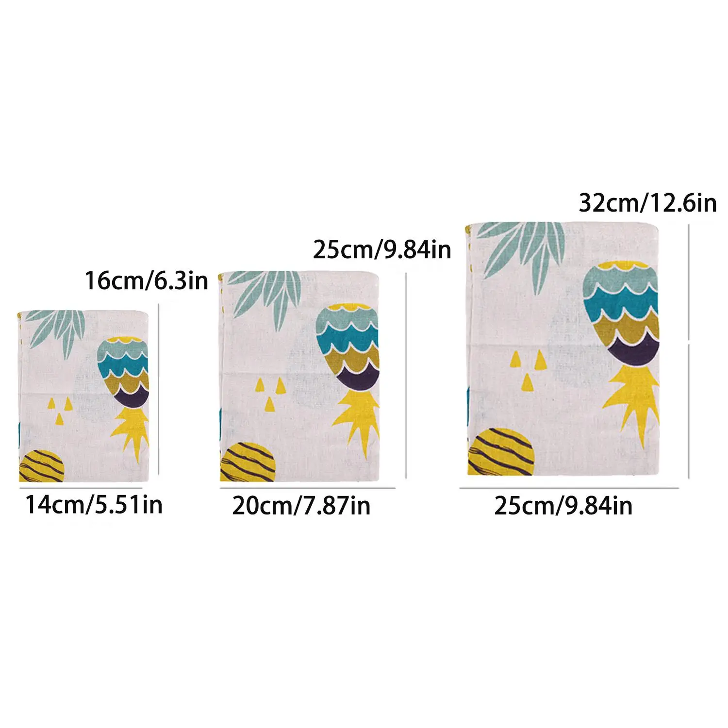 Tropical Plants cotton linen fabric dust cloth bag socks/underwear shoes receive bag home Sundry kids toy storage bags