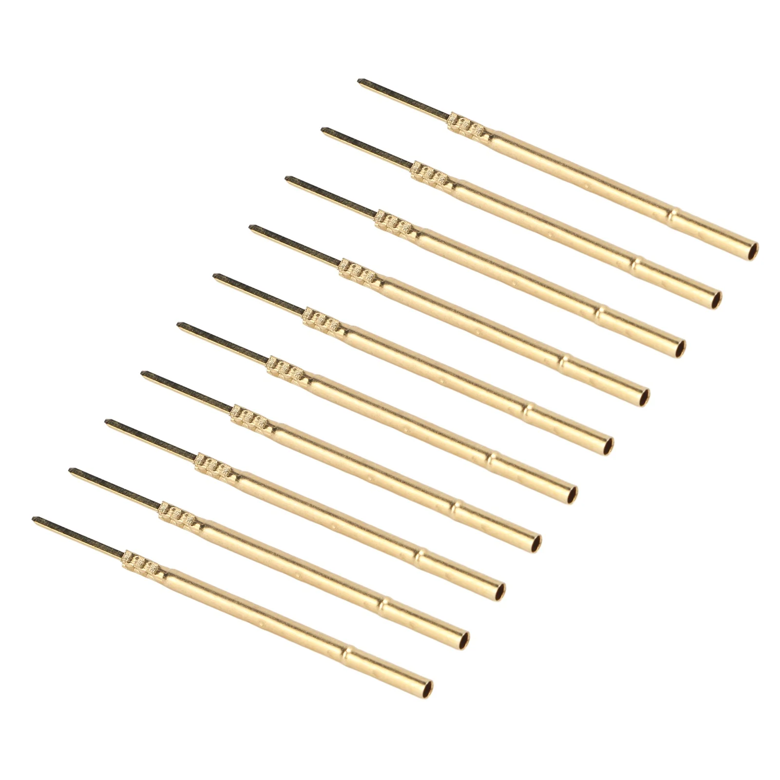 100Pcs Test Needle Sleeve Dia 1.7mm Length 38.3mm Test Probe Sleeve for Electronic Parameter Test