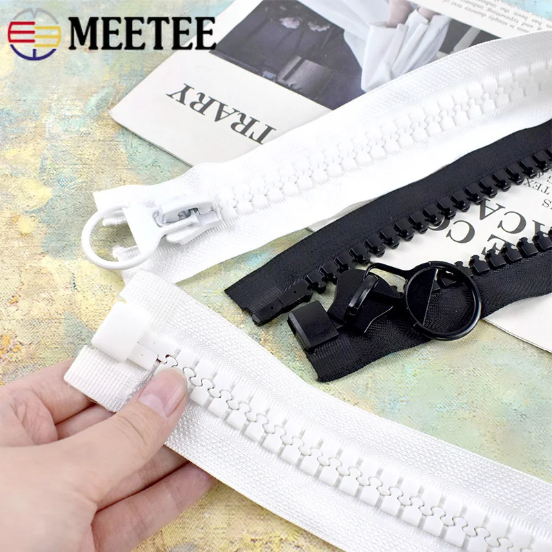 

20# Extra Long Resin Zippers 60-800cm Open-End Zipper for Tent Down Jacket Bags Replace Zips Repair Kits DIY Sewing Accessories