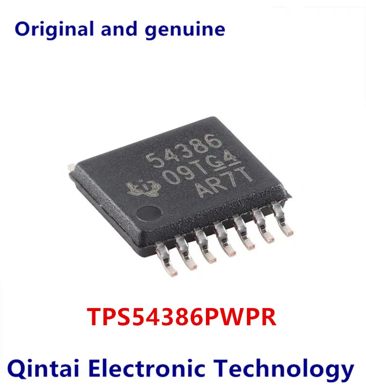 Regulador IC do interruptor, TPS54386PWPR tela impressa 54386 remendo, HTSSOP14, novo