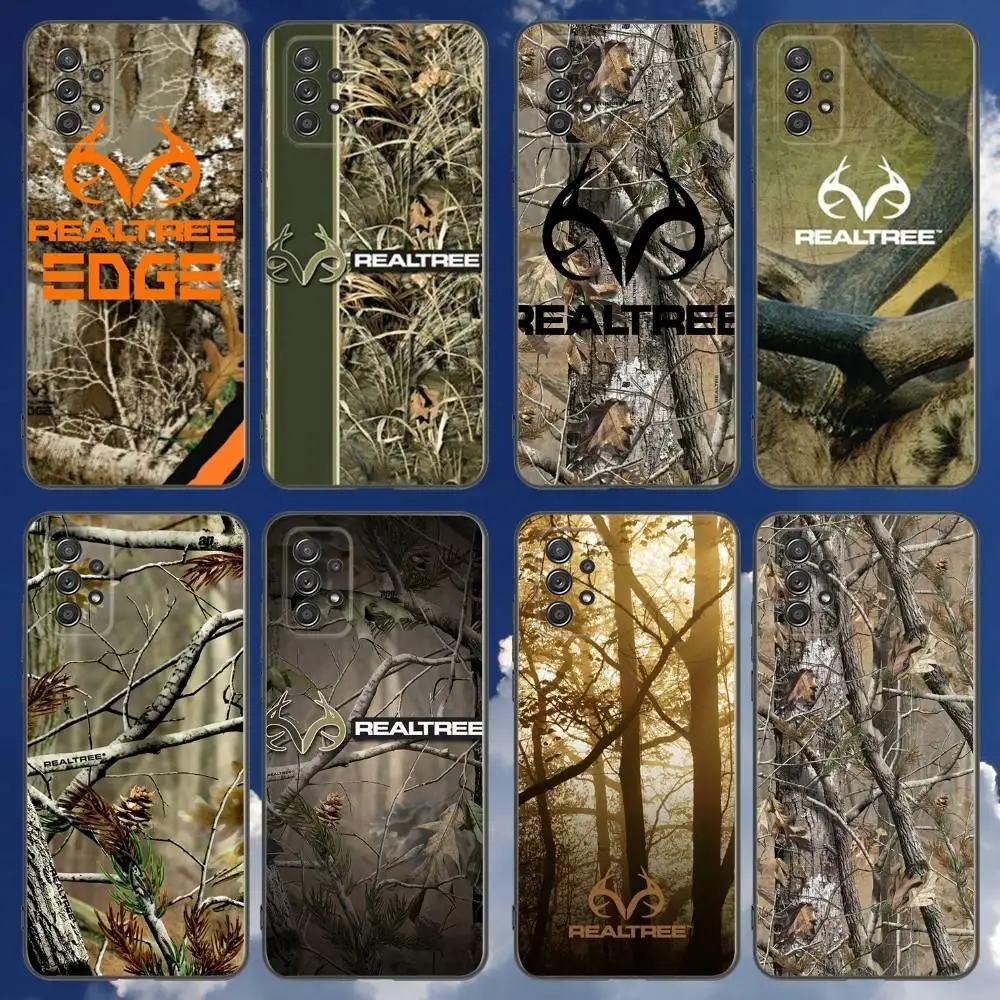 

Realtree Real Tree Camo Phone Case For Samsung Galaxy A 91,80,73,72,71,53,52,51,22,5G Shockproof Soft Black Cover