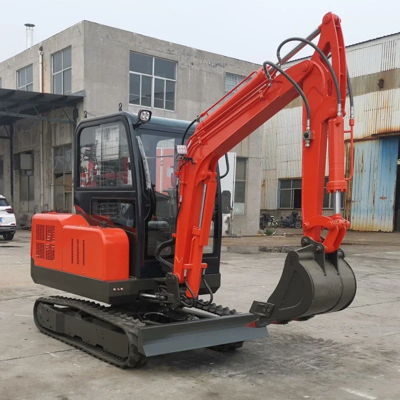 Customized EPA/EURO5 3.0 Ton Mini Excavator Agricultural Hydraulic Small Excavators 1000 kg with Crawler Digger Chinese Factory