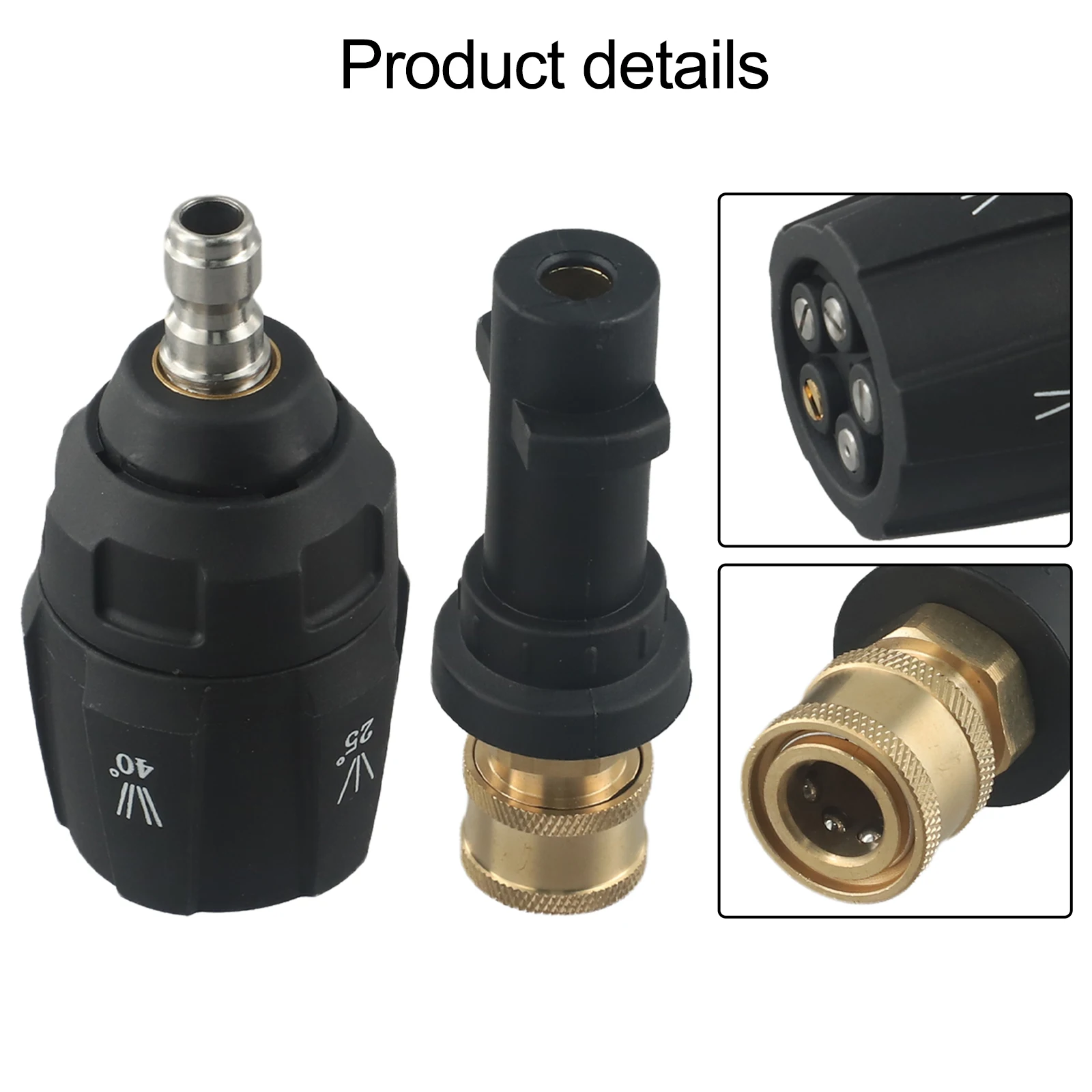 Not Suitable For K1700 5 In 1 Spray Nozzle Multi-angle Spray Tips 1/4in Quick Connect Fitting Deep Dirt Removal