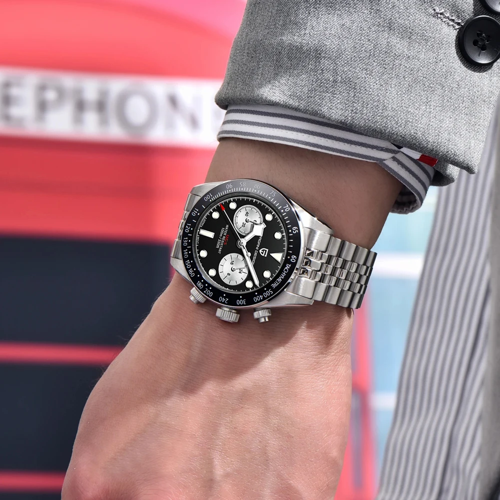 2026 New PAGANI DESIGN Panda Men's Watches Top Luxury Quartz Watch For Men Speed Sports Chronograph Wristwatches AR Sapphire Waterproof Luminous Stainless Steel Man Gift Clock
