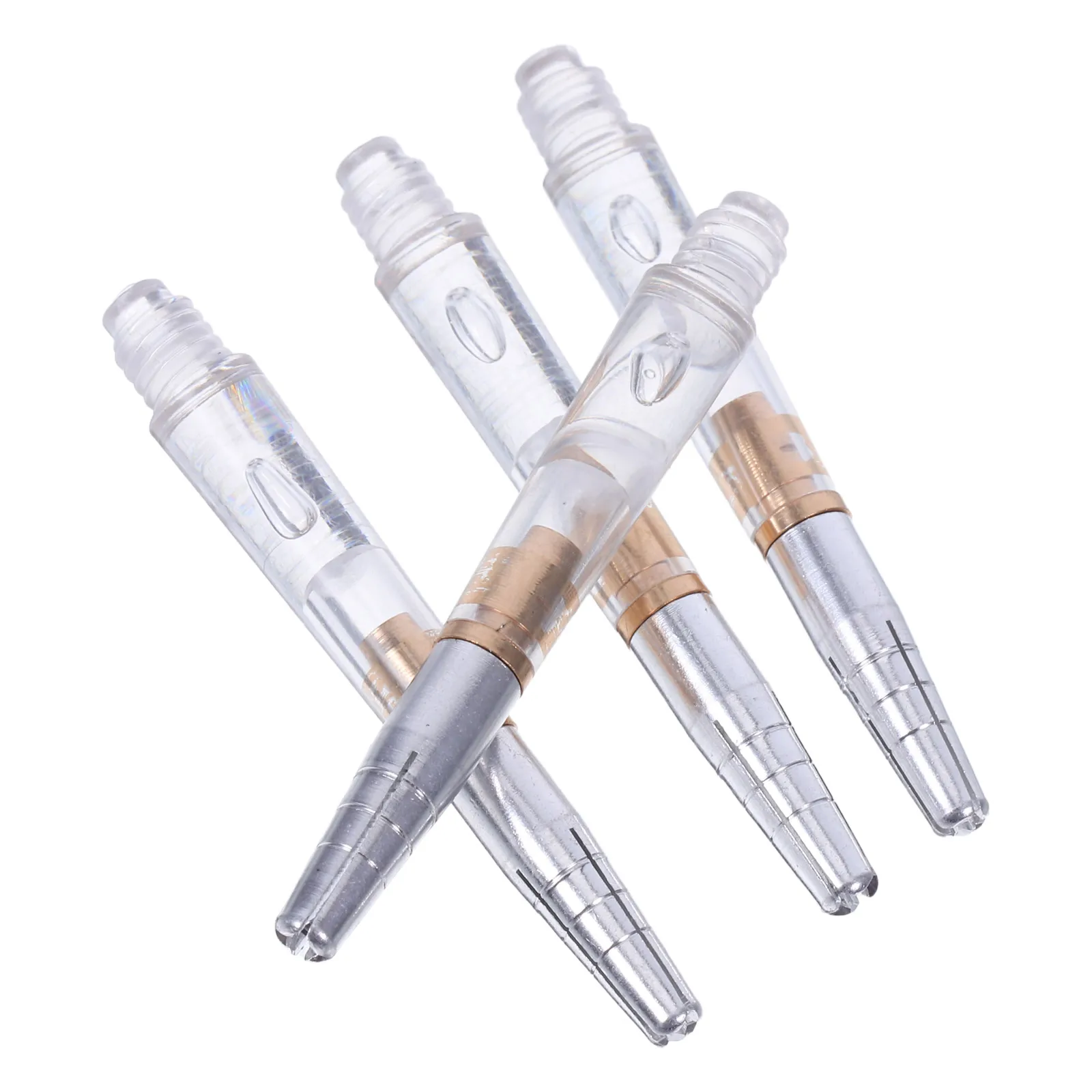 

4pcs Dart Shafts for Thread Dart Stems Replacement Dart Thread Soft Tip Dart Points Accessories and Flights Supplies Transparent