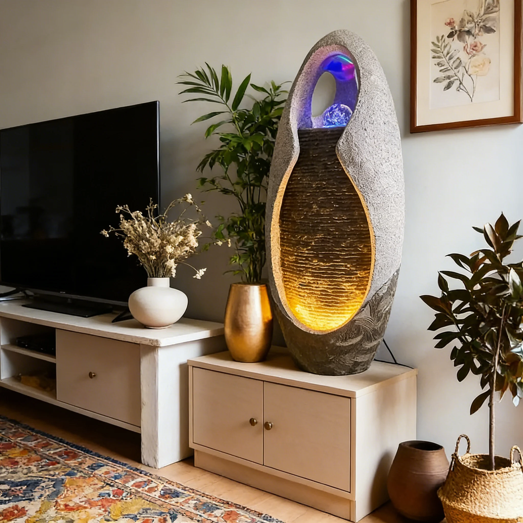 Fonte de água zen moderna em r - Interior Design Zen avaliação e preço
