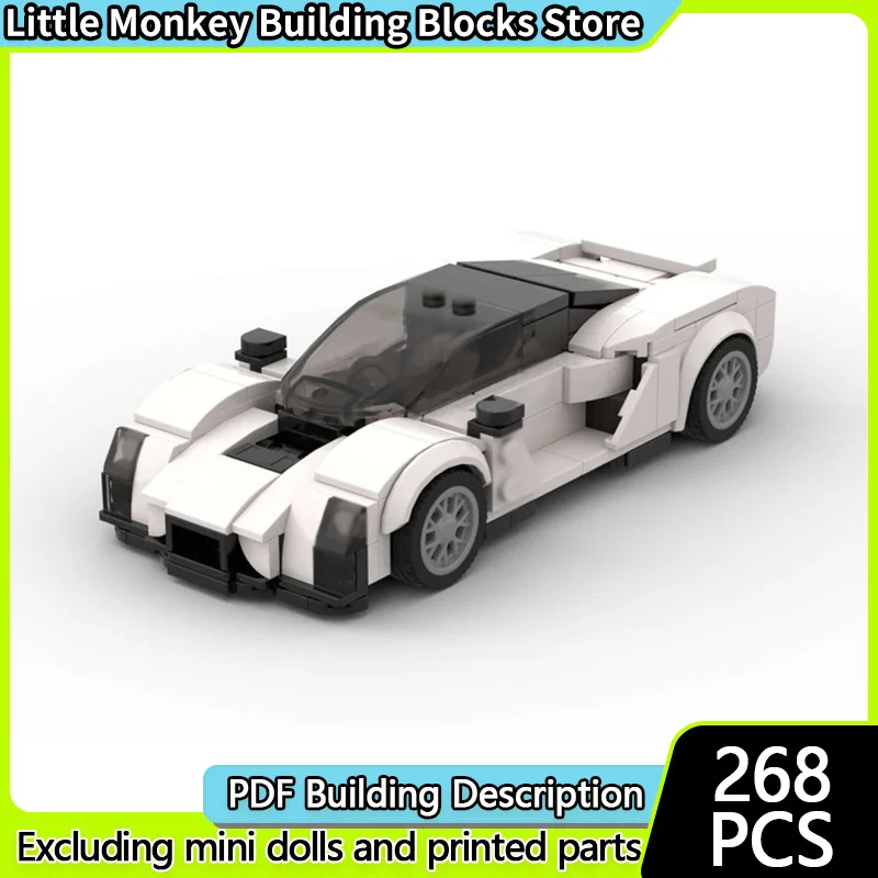 

Модель скоростного гоночного автомобиля MOC, строительные кирпичи 21C, дорожная версия, модульная технология, детские праздничные подарки, сборка игрушек, костюм