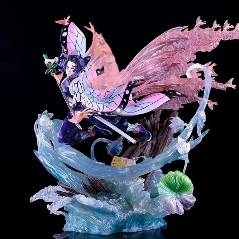 New 31cm Anime Character Demon Slayer Double Headed Statue Static Decoration Desktop Scene Boxed Model Collection Statue Toy Gif