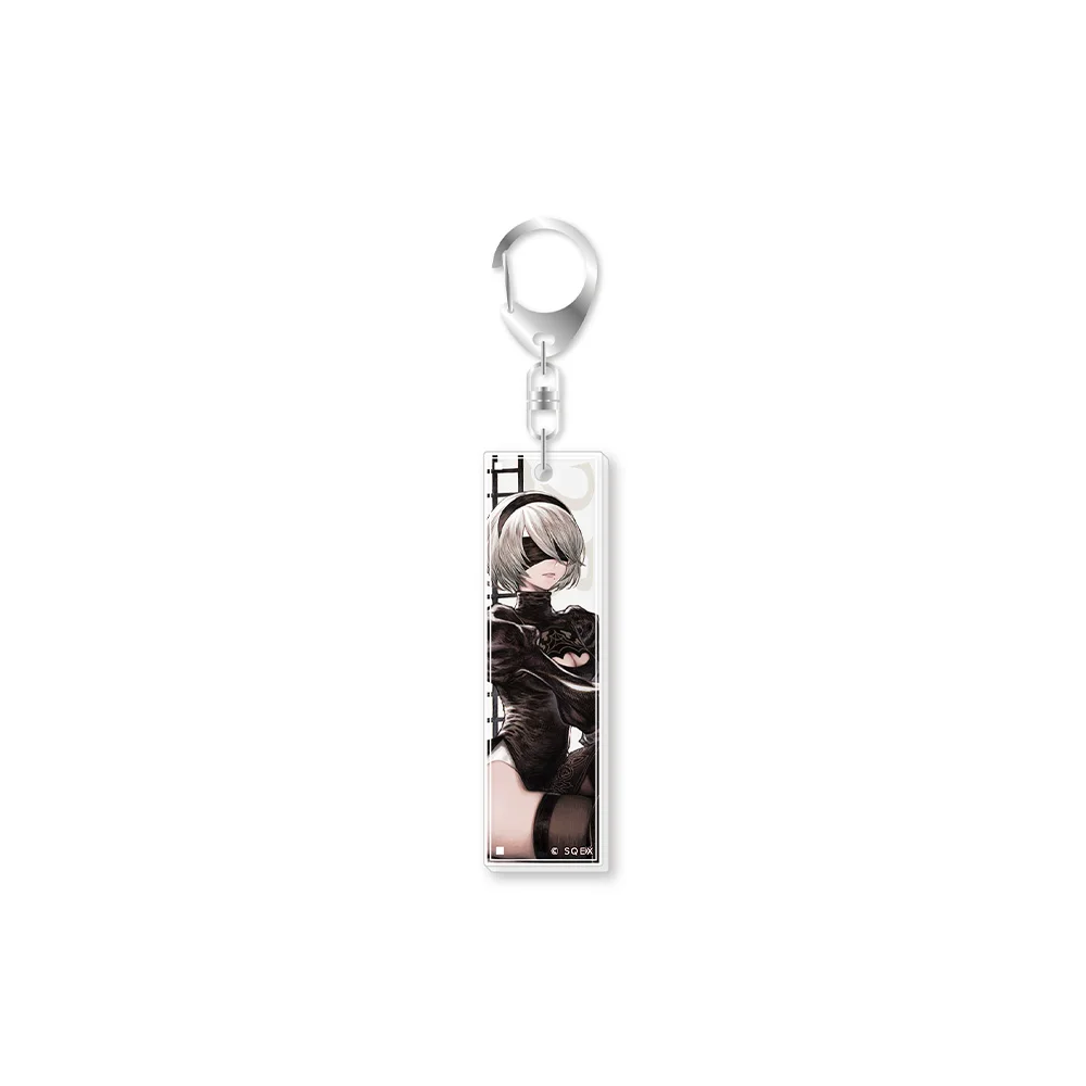 NieR:Automata YoRHa No.9 YoRHa Type A YoRHa No.2 Devola Popola HD Acrylic Keychain Bag pendant anime goods Fans Charm Gifts