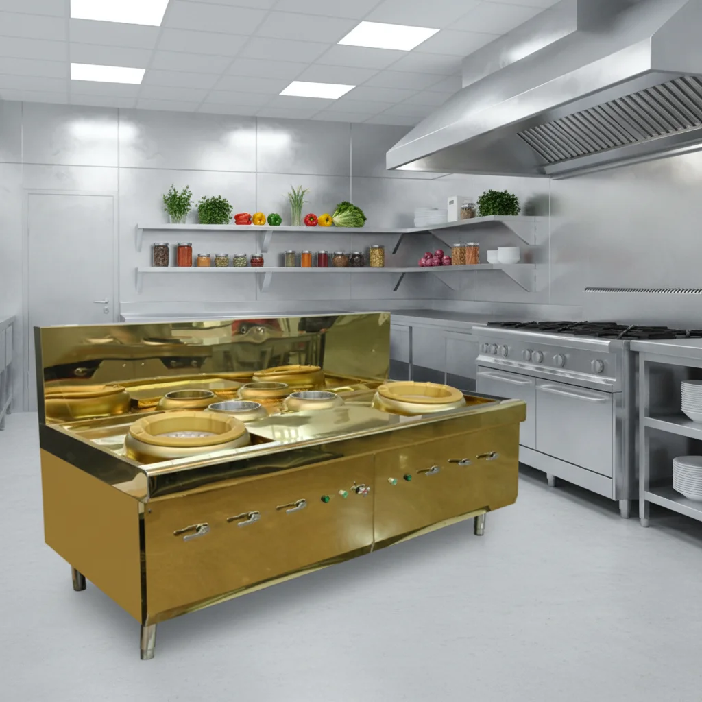 Commercial Kitchen Projects - Luxury commercial dual-fuel gas cooker with