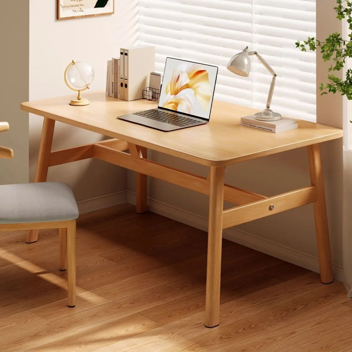 AOLIVIYA Gaming Table PC Computer Desk Office Study Mesa Rectangle Workbench Chair Learning Writing Single Home Desktop Simple
