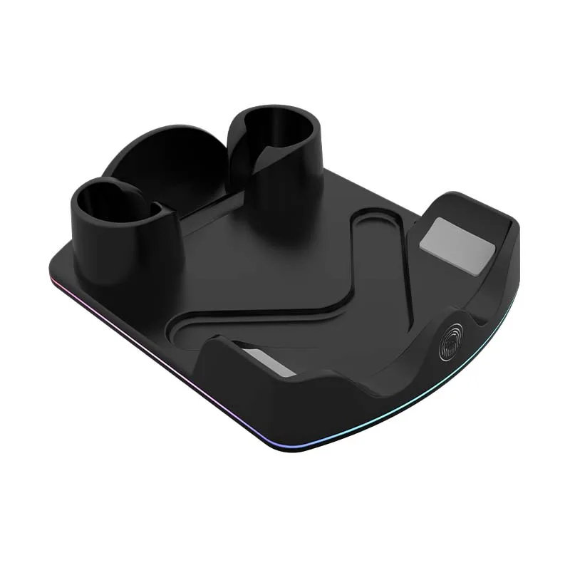 Accesorios VR Estación de carga Base de carga inalámbrica Organizador de mango para Meta Quest 3S para Quest 2/3