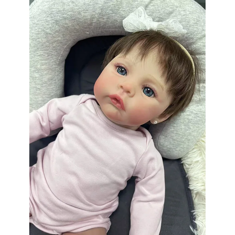 Nouveau-né Bébé Fille Reborn Butter Meadow, Soft Cuddly Body, Lifelike Soft Touch, 3D Skin with Visible Veins Art Butter, 49cm