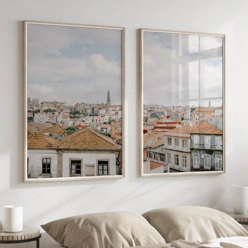 البرتغال لشبونة مدينة الفن طباعة خمر السفر المشارك أوروبا الشاطئ المشهد الحديثة سيتي سكيب حائط لوح رسم ديكور للمنزل
