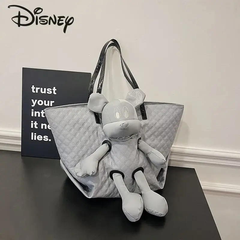 Disney Mickey New Women\'s Handbag Fashion High Quality Girls\' Shoulder Bag Cartoon Casual Large Capacity Commuter Women\'s Bag