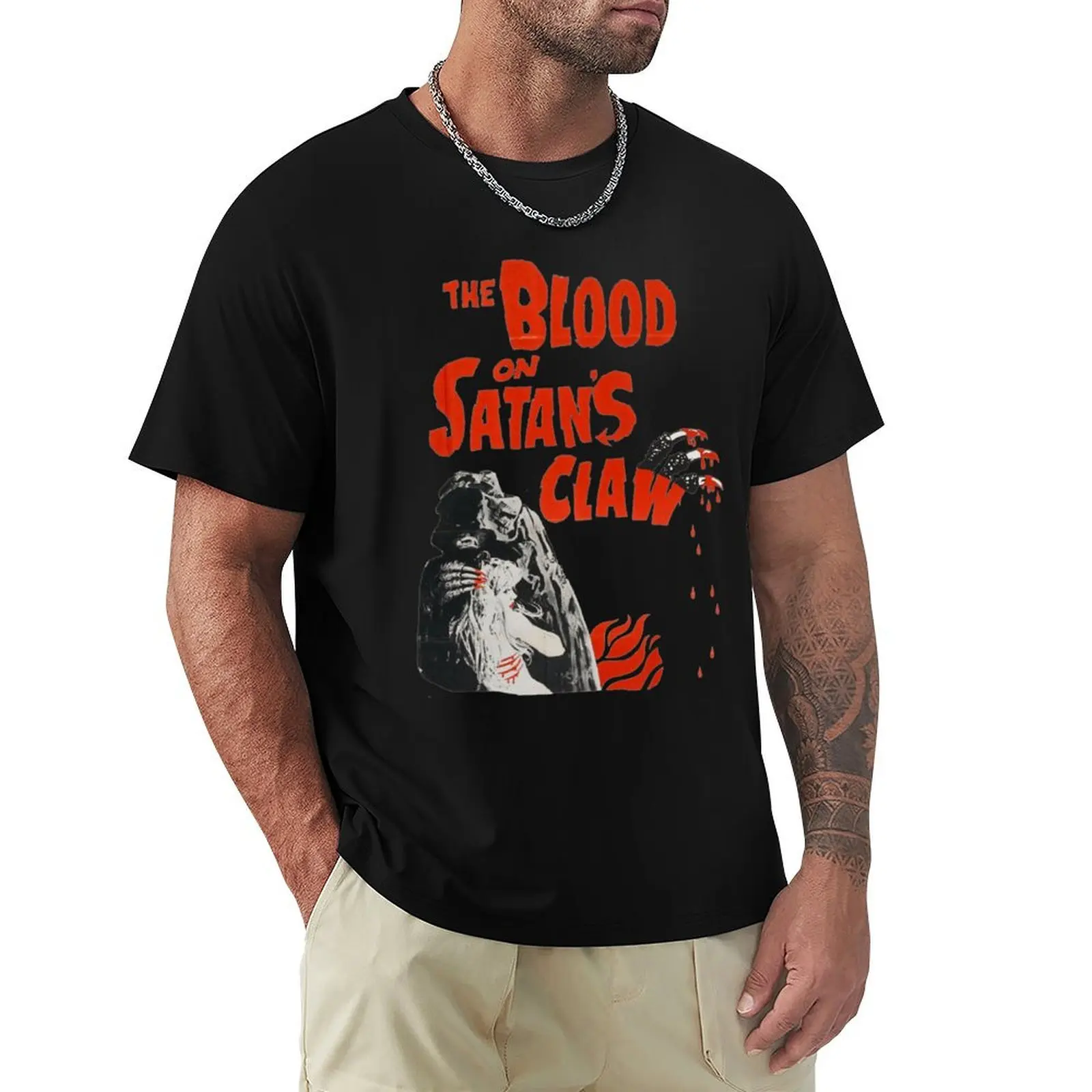 

The Blood On Satan's Claw T-Shirt funny costumes cotton man t-shirts plus size men clothing