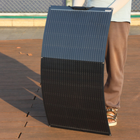 130w 100w 80w flexible solar panel 12v battery charger photovoltaic panel for camper RV boat home balcony travel EU warehouse