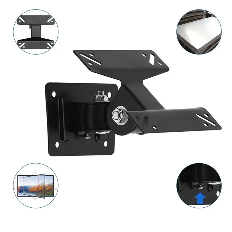 Superior-3X Universal Wall Mount Stand For 15-27Inch LCD LED Screen Height Adjustable Monitor Retractable Wall For VESA