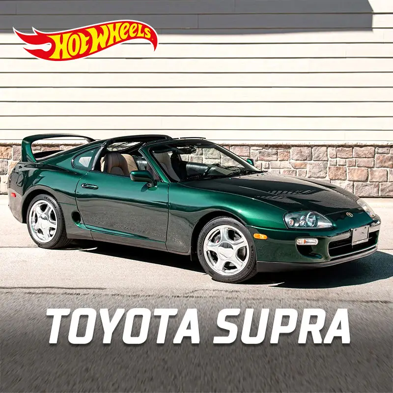 

Модель спортивного автомобиля HotWheels 1:64 TOYOTA Supra из сплава, литой металлический классический трек, Модель гоночного автомобиля, имитация детских подарков