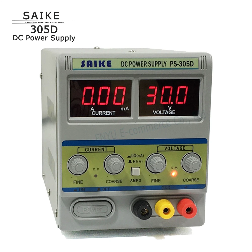 

SAIKE 305D DC Regulated power supply 30V 5A adjustable voltage notebook mobile phone maintenance Laboratory power supply