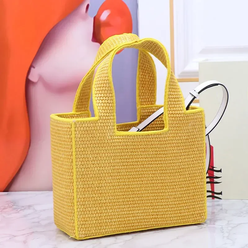 Bolsas Crossbody para Mulher, Viagem, Férias, Bolsa de Praia, Bolsa de Senhora, Clássica, Tote Tecida Versátil, Design de Moda, Verão