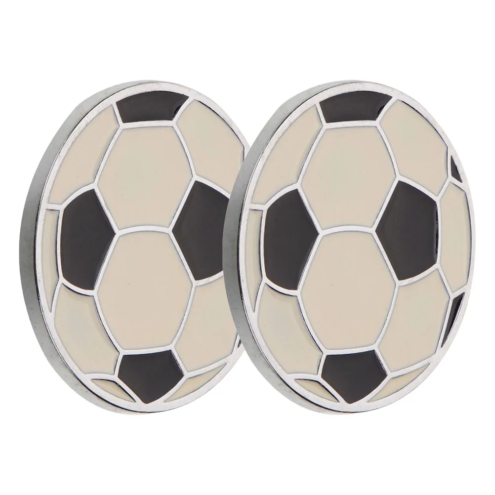 

2Pcs Football Car Stickers 3D Metal Soccer Auto Decal Tailgate Decoration Car Body Sticker for Suvs Trucks Cars