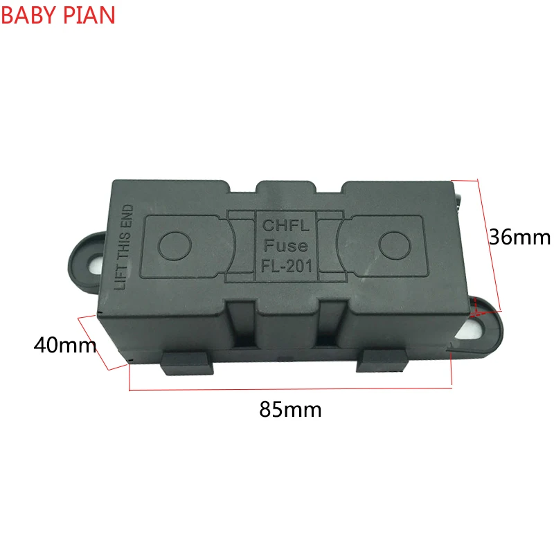 100A 125A 150A 175A 200A 250A 300A 400A 500A Fuse Block ANL Bolt-on Blade Fuse Holder Flat Type Fuse for Car Boat Motorcycle