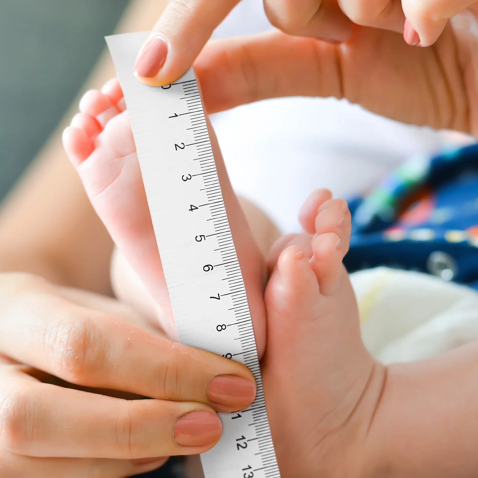 

100 pcs Paper Tape Measure Flexible Ruler for Baby Waist Hip Circumference Measurement Medical Sewing