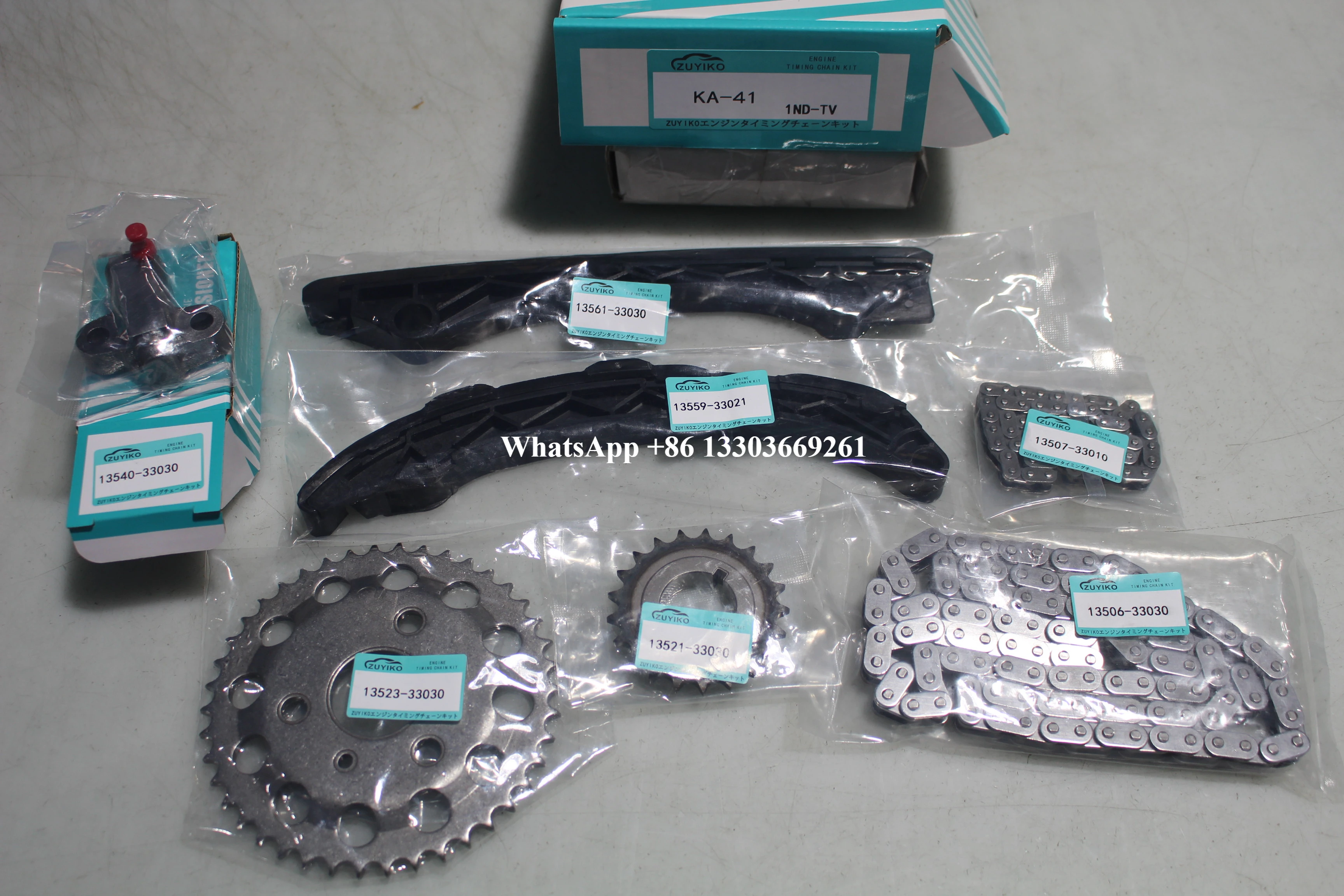 

1ND-TV 1ND TIMING CHAIN KIT FOR TOYOTA 1nd-tv 1nd new engine timing chain set 13506-33030 KA-41