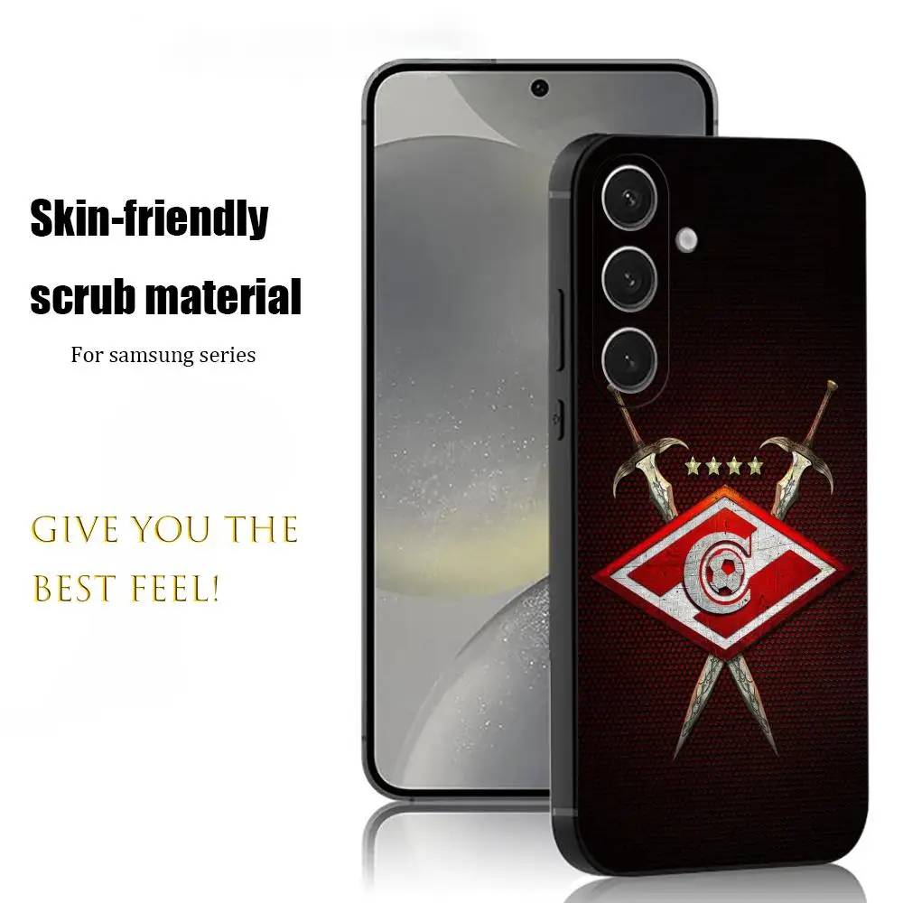 FC Spartak Moscow Spartak Phone Case For Samsung Galaxy S26 S25 S24 S23 S22 S21 Plus Ultra Note20 Soft Black