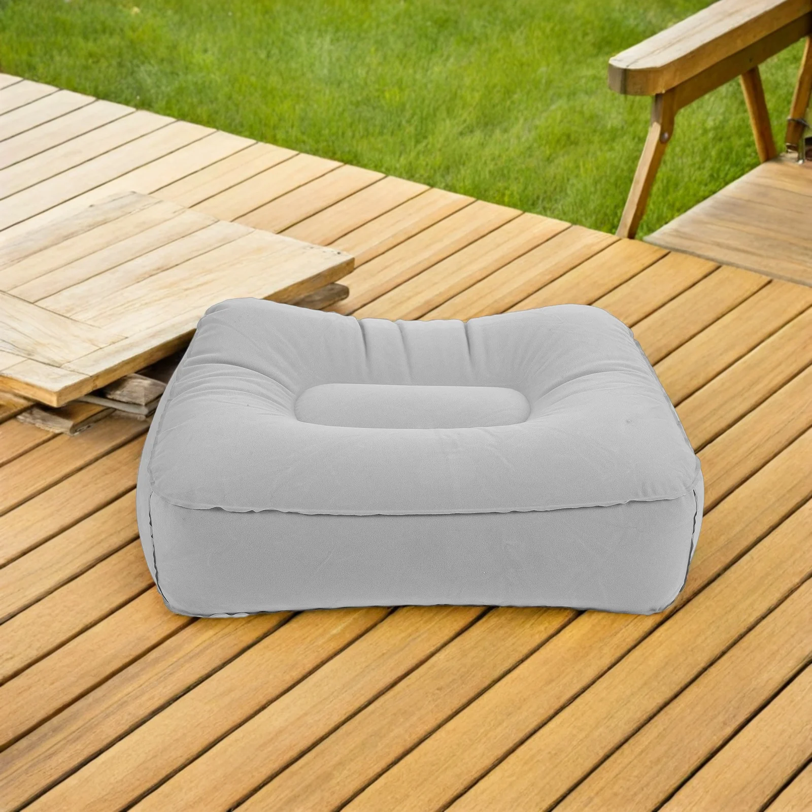 

Inflatable Foot Rest Pillow Soft Portable for Legs Stool Travel Camping Outdoor Foldable Lightweight Travel Accessory Foot Rest