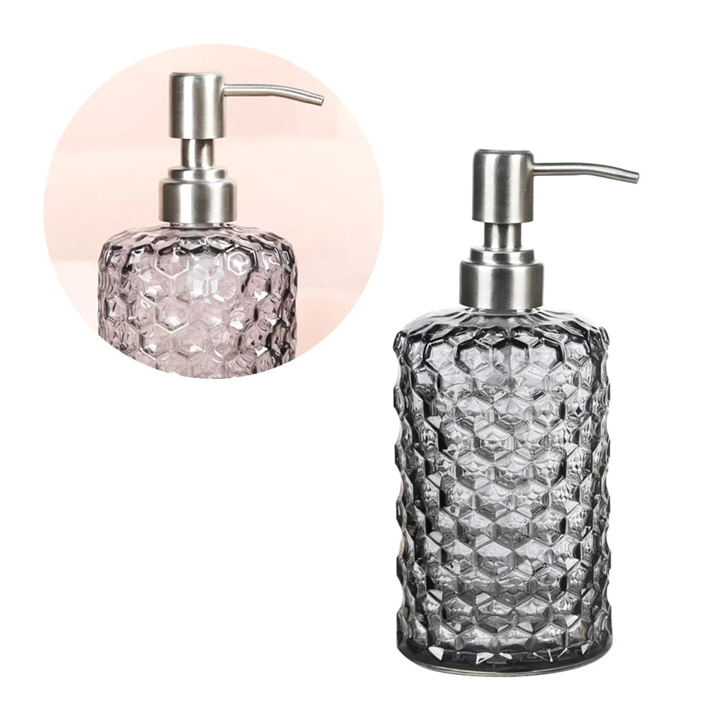 1 قطعة 500 مللي زجاجة محلول زجاجية إبداعية جميلة الشكل قابلة لإعادة الملء محمولة لبلسم الشامبو كريم السفر للاستخدام المنزلي