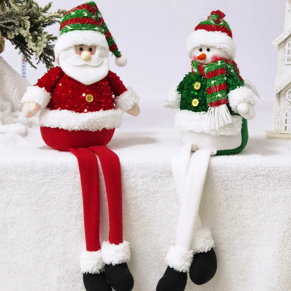 

" Festive Santa Claus & Snowman Cartoon Christmas Decorations 2023 "