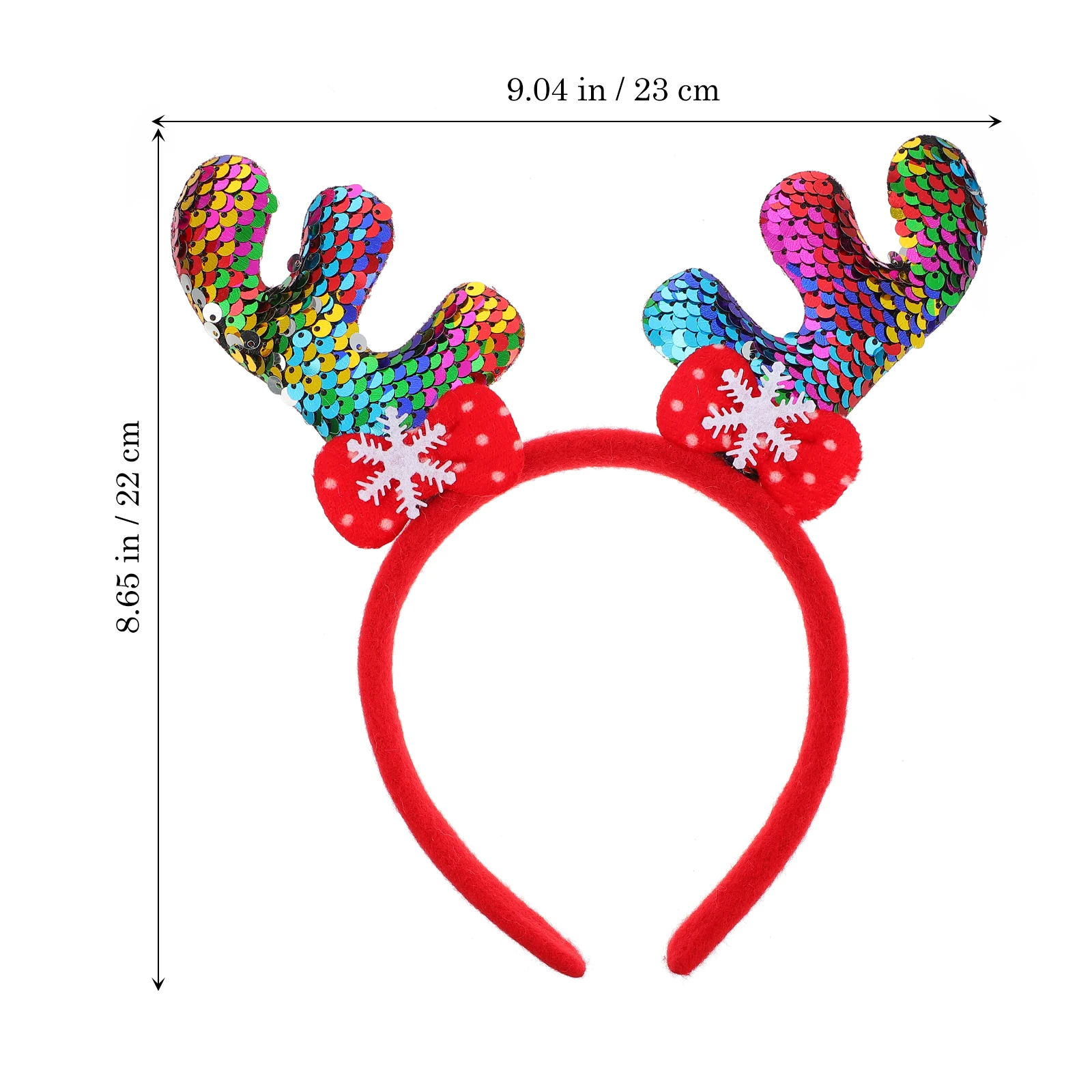 

3pcs Christmas Headbands Christmas Sequined Antler Hair Band Sequined Antler Hair Band For Party Stage Lightweight Comfortable