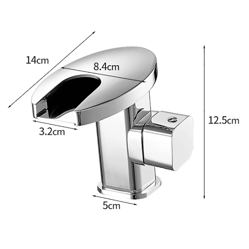Imagem -06 - Bakala Latão Cachoeira Led Torneira da Bacia do Banheiro Quente e Fria Misturador Guindaste Pia da Cor Preta Mudança Alimentado por Fluxo de Água