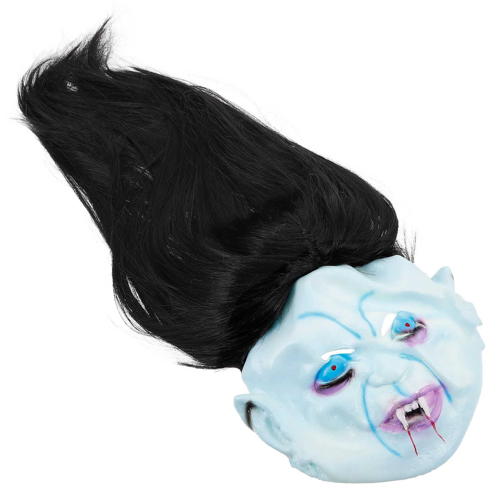 

Реалистичный Хэллоуин Призрак Страшный Костюм Аксессуары Для Вечеринки Кровавая Невеста Жуткий Ужас Маска Длинные Волосы Женщины Косплей Маскарад