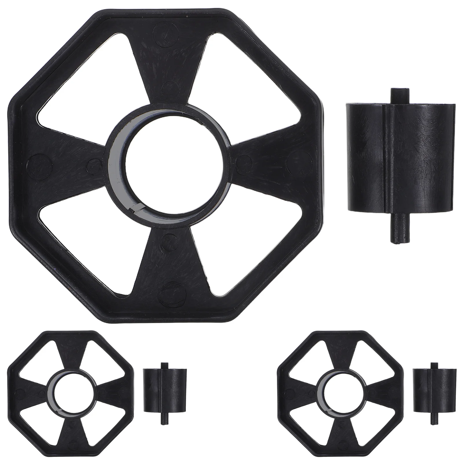 

3Sets Desktop Tape Holder Rolling Replacement Wheel for Adhesive Dispenser Smooth Movable Roller Office Organization