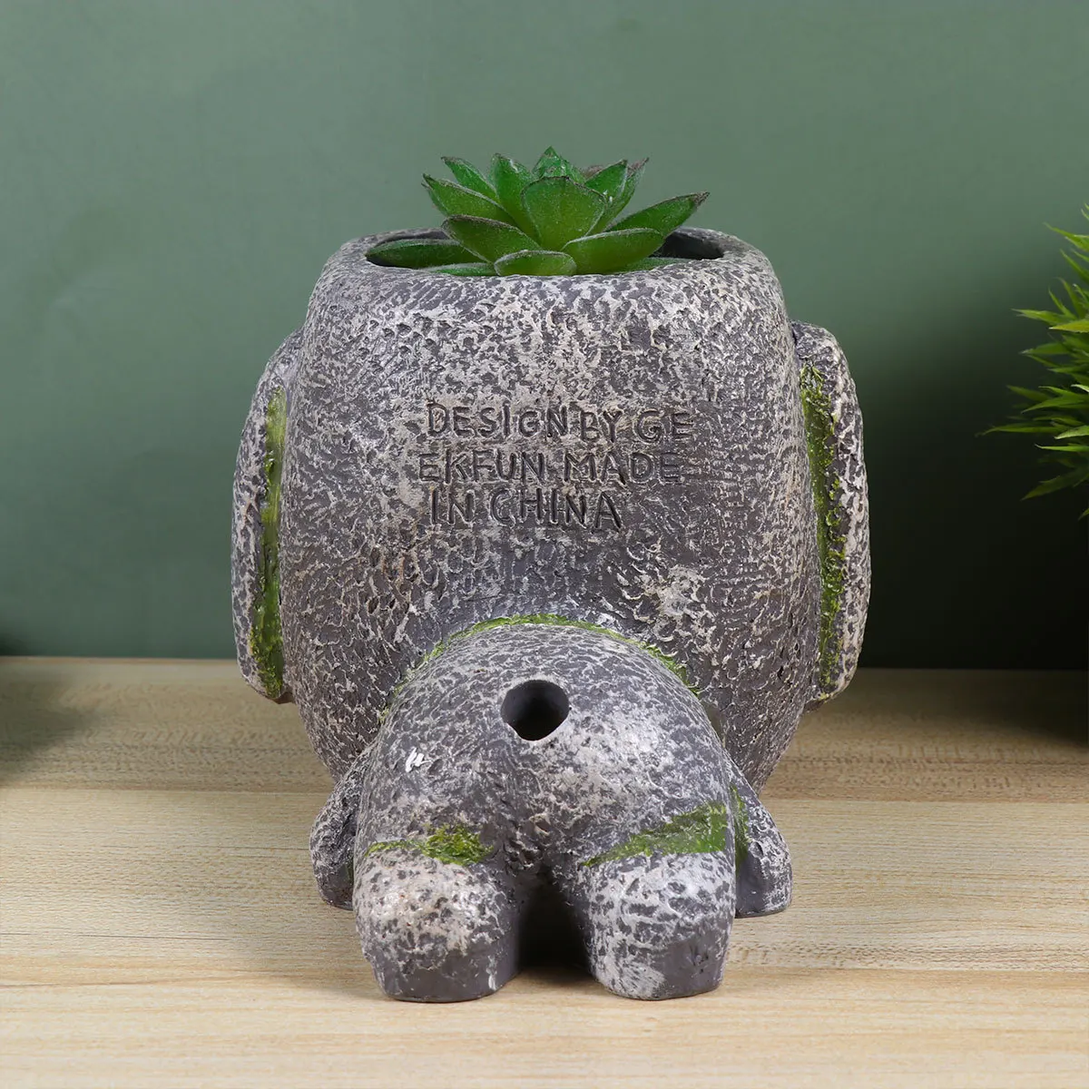 

1Pcs Resin Pen Holder Moai Statue Design Succulent Plant Pot Creative Flower Pot Container Desktop Office Home Decor