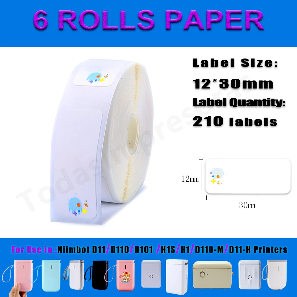 300dpi Niimbot D11 Mini Portable Thermal Printer Adhesive Label Maker Lightweight Printer For Stickers D110 Label Machine New