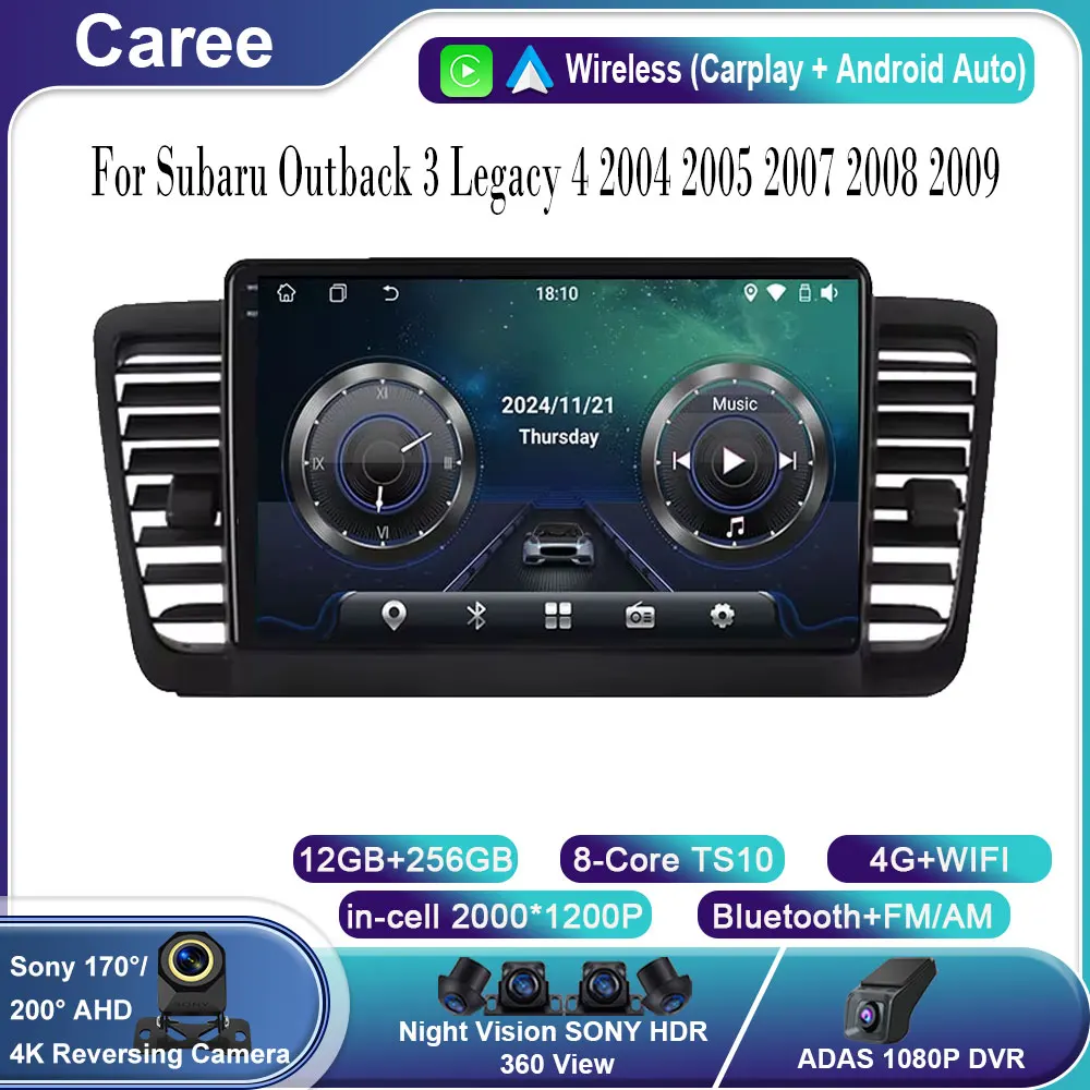 

Android 15 For Subaru Outback 3 Legacy 4 2004 2005 2007 2008 2009 Car Radio Multimedia Video Player GPS Navigation WIFI No 2Din