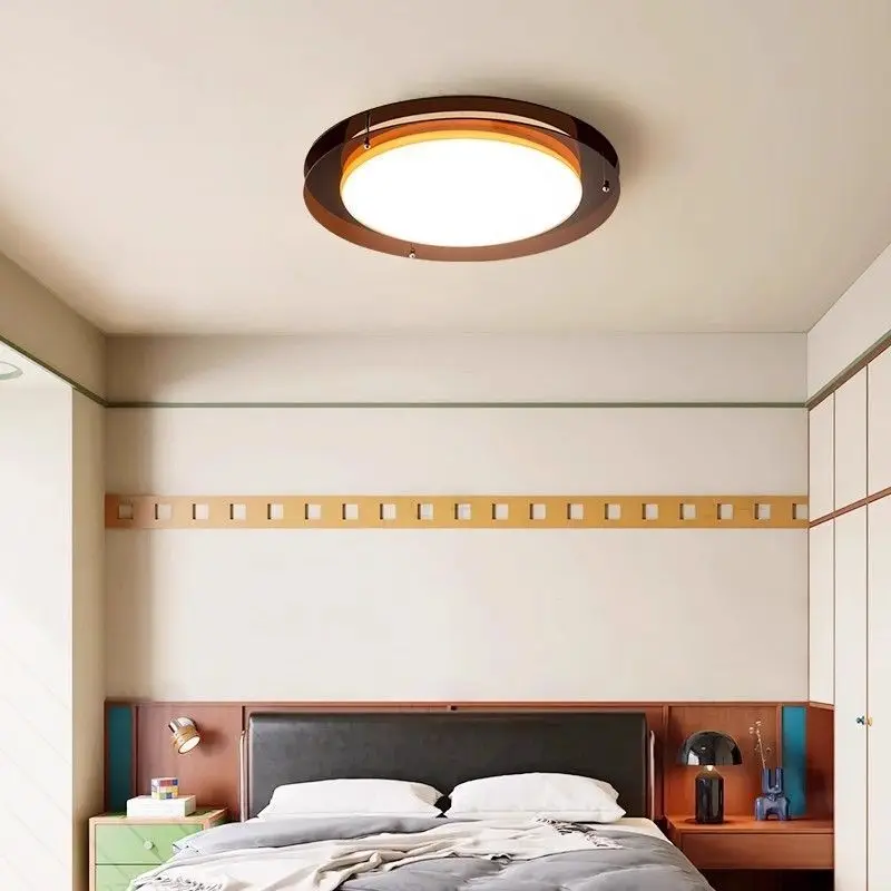 Mid Century French Retro Tropical Style Acrylic LED Ceiling Light Creative Design for Master Bedroom