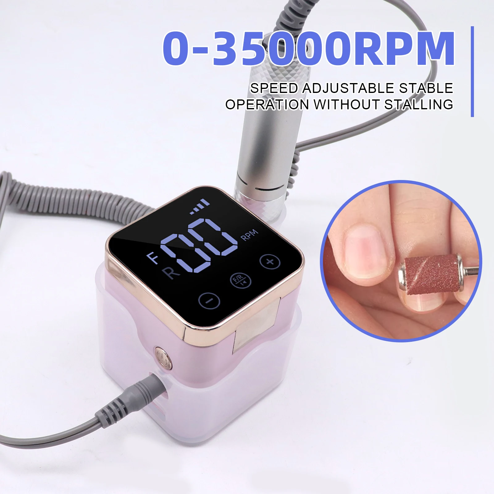 قلم ساندر الأظافر لإزالة الأظافر، مطحنة أظافر كهربائية خاصة لإزالة الجلد الميت، شحن مصباح كلمة ذكي، فليب جديد #3