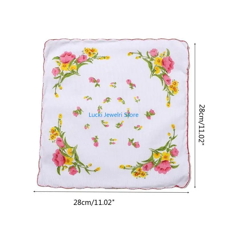 193E 포켓 손수건 유아용 세안 수건 어린이용 면 여아 일상 사용