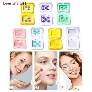 New 1Box25/48 Patches Hydrocolloid Acne Patch Fade Repair Invisible Acne Removal Stickers Concealer Makeup Tool Star With Mirror