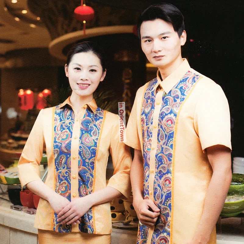 ดาวโรงแรมชุดทํางานเอเชียตะวันออกเฉียงใต้ประเทศไทยเวียดนามสุขภาพร้านเสริมสวยGarbเหงื่อนึ่งนวดช่างเทคนิคเสื้อผ้า