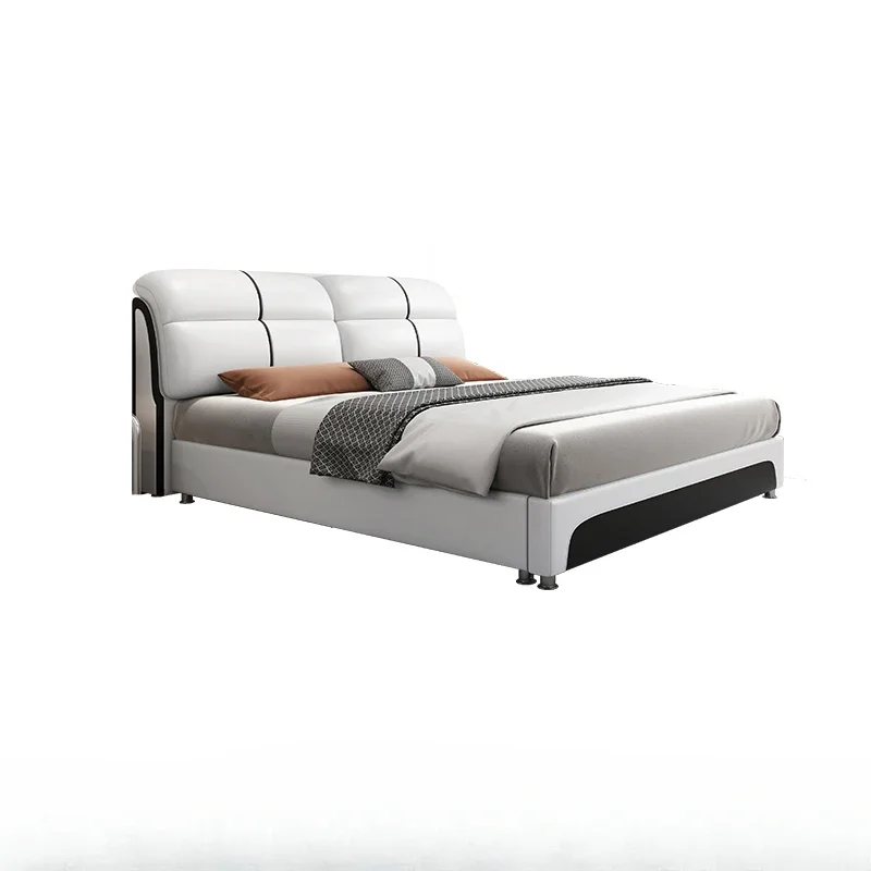 Minimalist Storage Modern Bed Frame Unique Queen Size Multifonction Wood Double Bed Frame Bedroom Camas Matrimonial Furniture