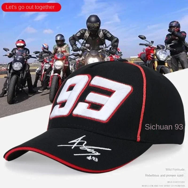 2024New 93 Motorcycle Baseball Hat Cross-Country Motorcycle Cap Knight Sun Hat Motorcycle Racing Cap